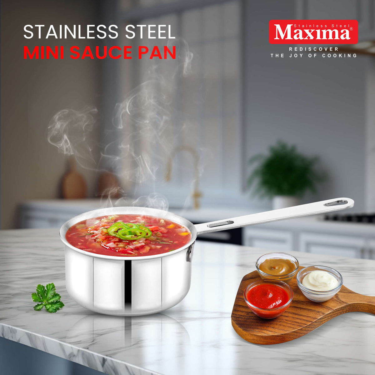 Get Triply Stainless Steel Sauce Pot at –Maxima Cookware – Maxima  Kitchenware