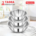 Maxima Triply Stainless Steel Tasla 3 Pcs Set