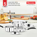 Stainless Steel Cookware Set | 5 Pcs Cookware Set | Maxima Kitchenware