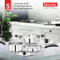 Stainless Steel Cookware Set | 5 Pcs Cookware Set | Maxima Kitchenware