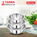 Maxima Triply Stainless Steel Tasla 3 Pcs Set