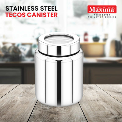 Stainless Steel Tecos Canister | Tecos Canister | Maxima Kitchenware