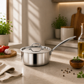 Maxima Induction-Friendly Triply Sauce Pan with Lid