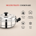 Maxima Induction-Friendly Triply Multi Kadai (28cm)