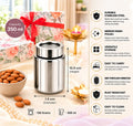 Maxima Stainless Steel Tulip Canister 6 piece Set