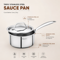 Maxima Induction-Friendly Triply Sauce Pan with Lid