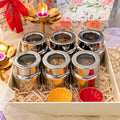 Maxima Stainless Steel Tulip Canister 6 piece Set