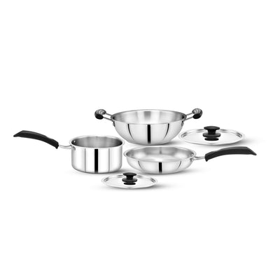 Stainless Steel Cookware Set | 5 Pcs Cookware Set | Maxima Kitchenware
