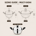 Maxima Induction-Friendly Triply Multi Kadai (20cm)
