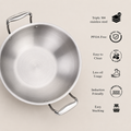 Maxima Induction-Friendly Triply Kadai with Lid