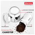 Maxima Stainless Steel Tecos Canister with See-Through Steel Lid