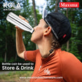 Steel Water Bottle | Stainless Steel Water Bottle | Maxima Kitchenware