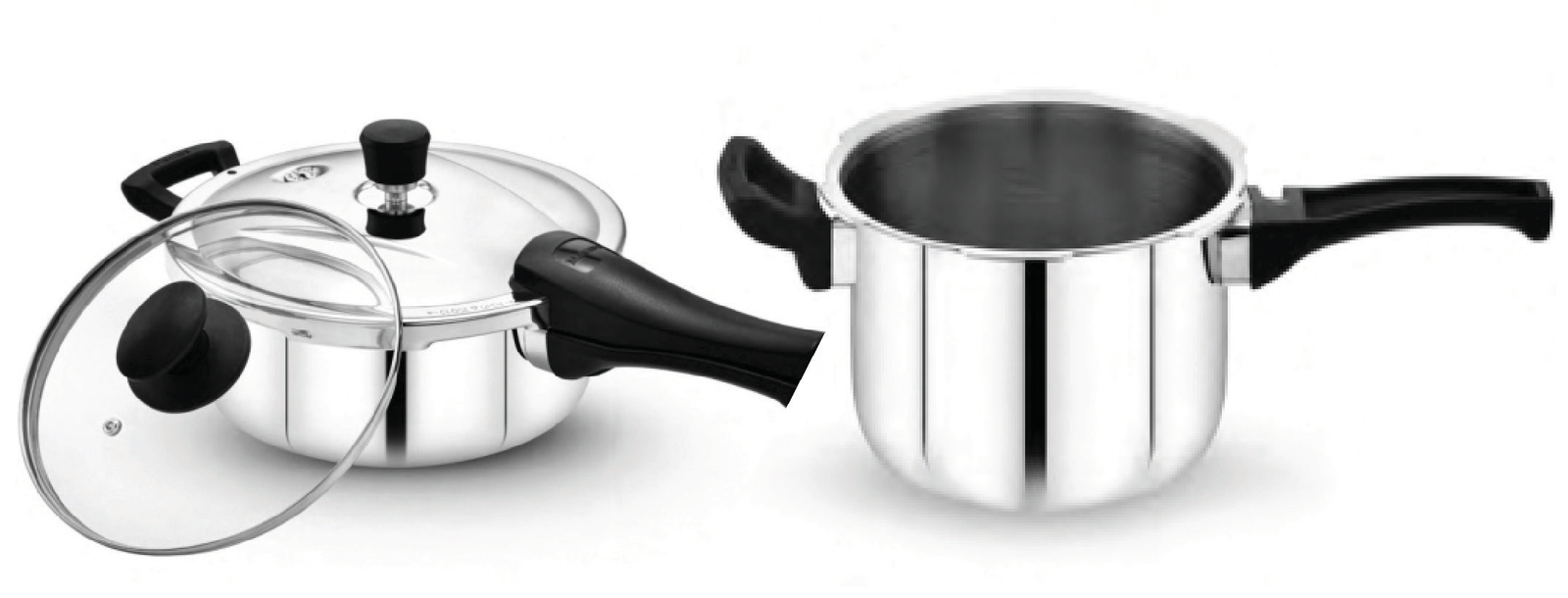 Maxima Triply Stainless Steel Sumo Prime Pressure Cooker Combo (Induction Friendly)