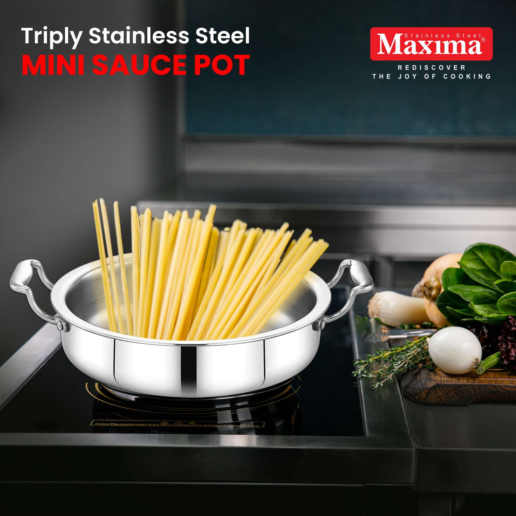 Maxima Pots Maxima Triply Stainless Steel Mini Sauce Pot (Induction Friendly ...