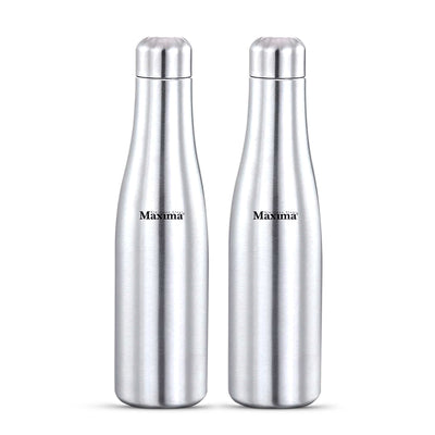 Matt Finish Water Bottle | Steel Water Bottle | Maxima Kitchenware