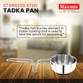 Stainless Steel Tadka Pan | Maxima Tadka Pan | Maxima Kitchenware