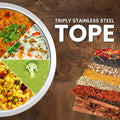Maxima Triply Stainless Steel Tope with Lid (Induction Friendly)