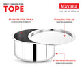 Maxima Triply Stainless Steel Tope with Lid (Induction Friendly)