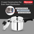 Maxima Triply Stainless Steel Sumo Plus Cooker (Induction Friendly)