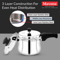 Triply SS Sumo Belly Pressure Cooker (Induction Friendly)