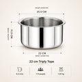 22cm/4.2 Ltr