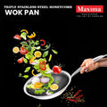 Maxima Triply Honeycomb Wok Pan  (Induction Friendly)