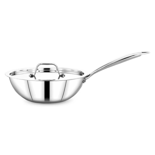Maxima Induction-Friendly Triply Wok Pan with Lid