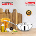 Maxima Induction-Friendly Triply Honeycomb Wok Pan