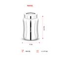 Maxima SS Tulip Canister/ Container with See-Through Steel Lid