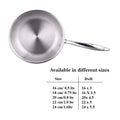 Maxima Triply Stainless Steel Mini Fry Pan (Induction Friendly)