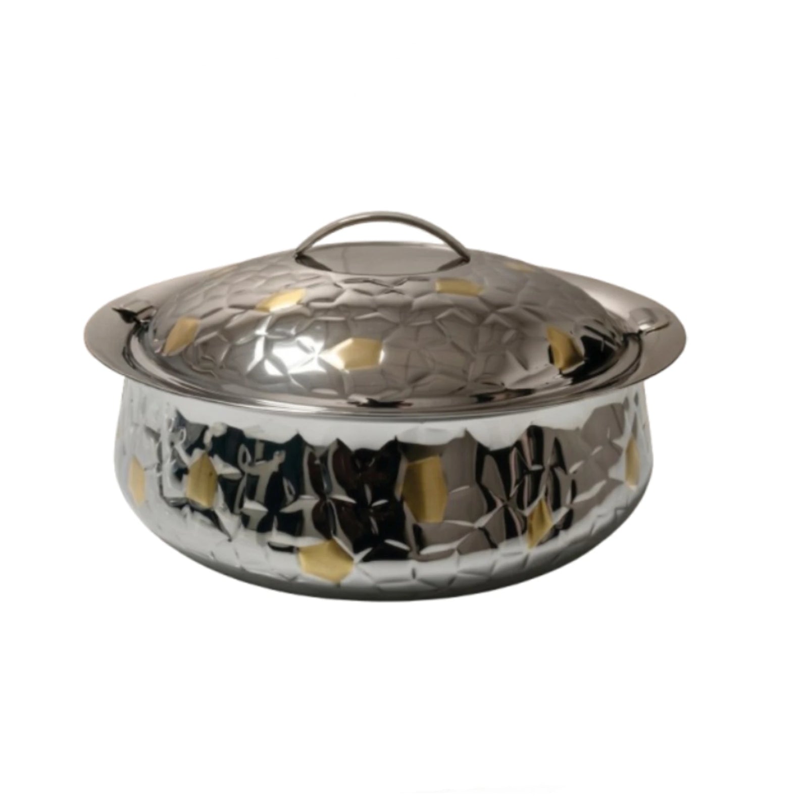 Maxima Stainless Steel Jewel Nakshi Gold Hot Pot (Design 1)