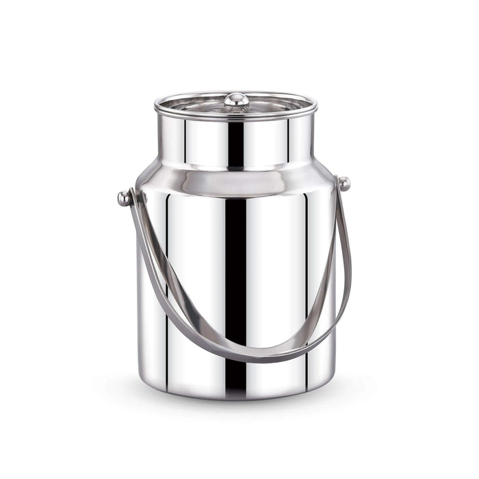 Maxima SS Barni Flat Handle/Ghee Can/Oil Container/Milk Can