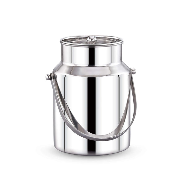 Maxima SS Barni Flat Handle/Ghee Can/Oil Container/Milk Can