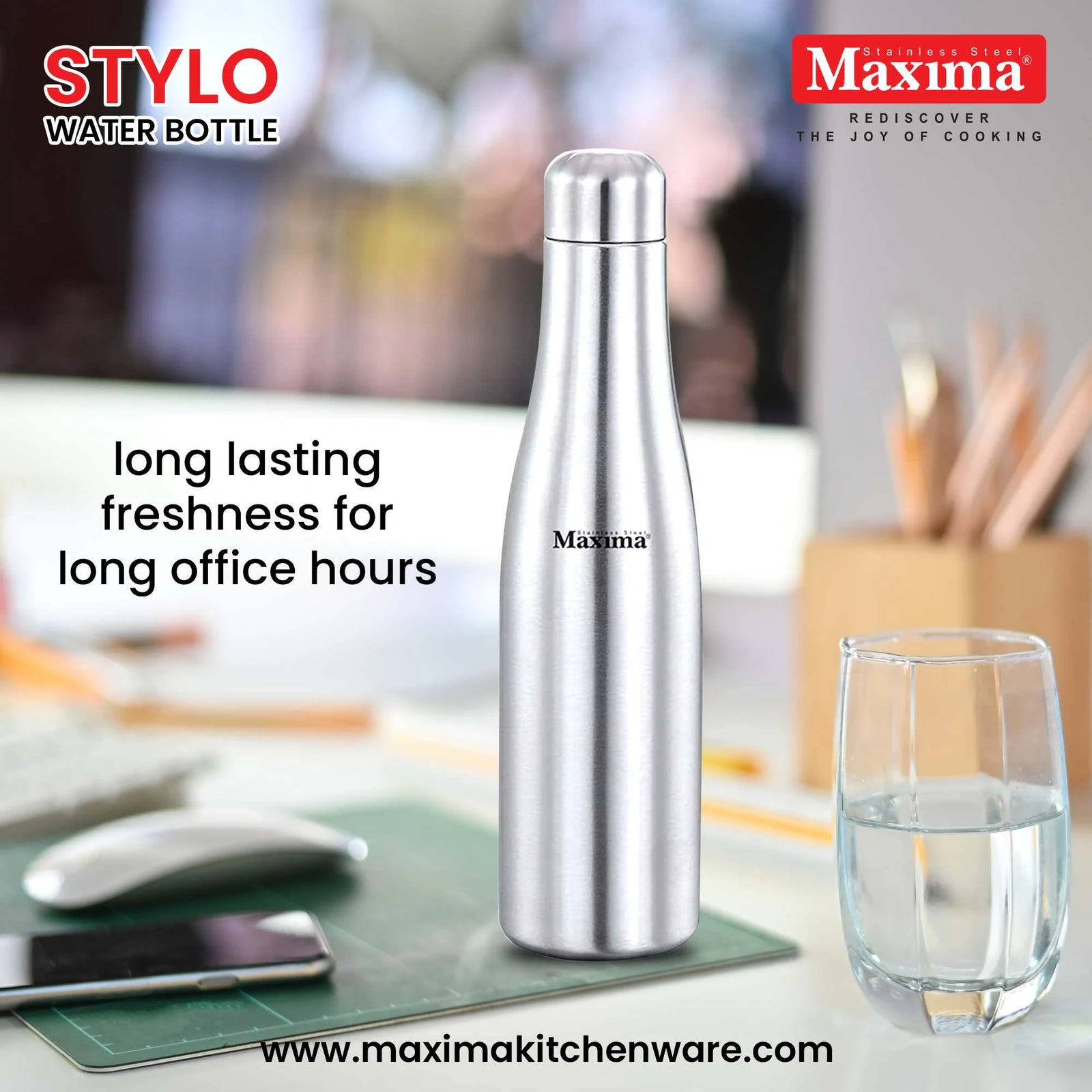 NameCraft Your Signature Sip with Maxima  SS Water Bottle