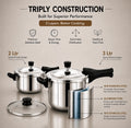 Maxima Triply Sumo Prime 2 Ltr + 3 Ltr Cooker Combo