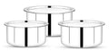 Maxima Triply Stainless Steel 3 Piece Tope Set (with Lid) (Induction Friendly)