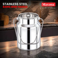 Maxima SS Barni Flat Handle/Ghee Can/Oil Container/Milk Can