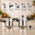 Maxima Triply Sumo Prime 2 Ltr + 3 Ltr Cooker Combo