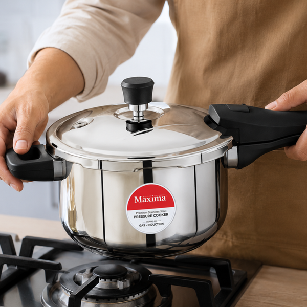 Maxima Triply Stainless Steel Sumo Prime Pressure Cooker (Induction Friendly)