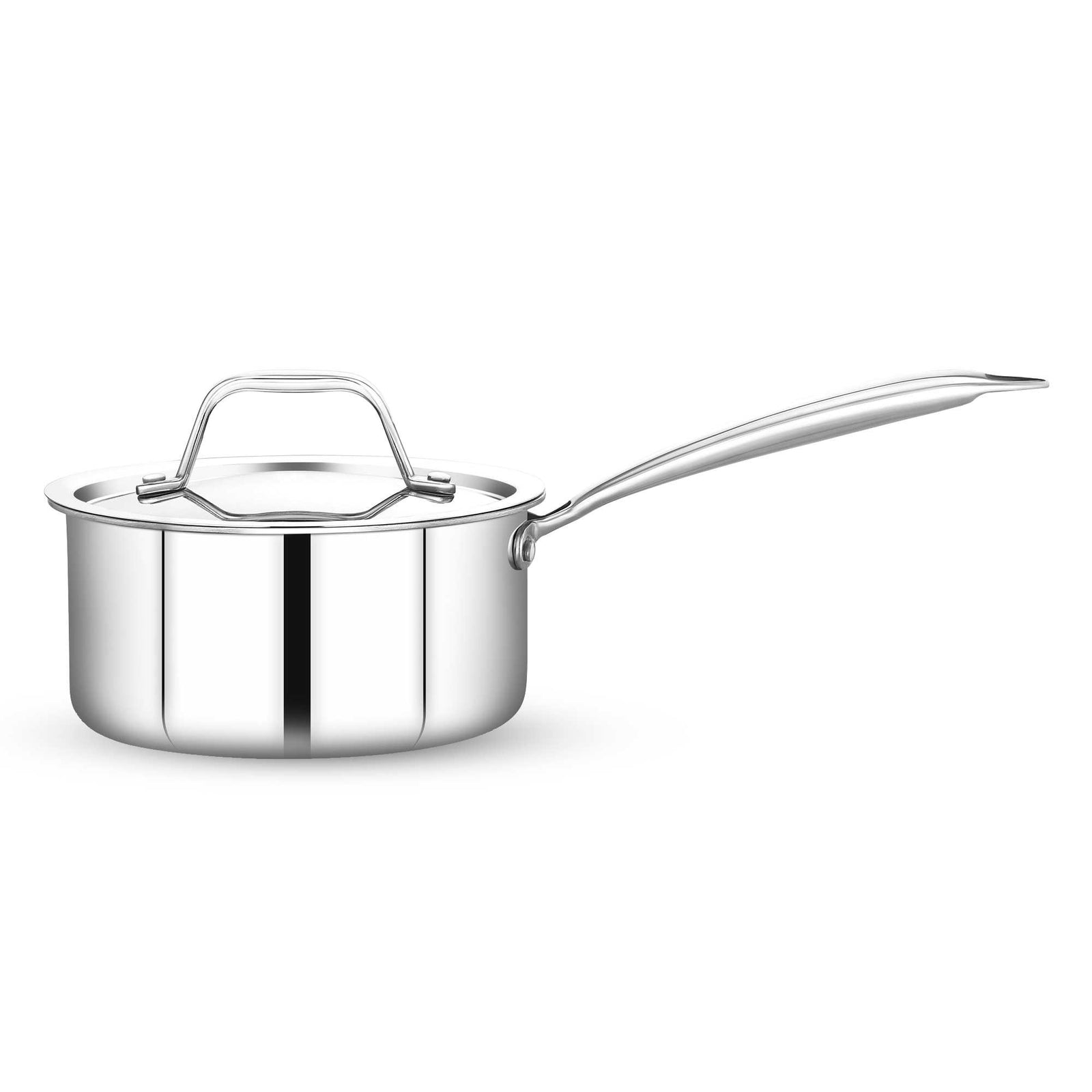 Maxima Triply Stainless Steel Sauce Pan with lid (Induction Frienly)