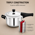 Maxima Triply Stainless Steel Sumo Prime Pressure Cooker (Induction Friendly)